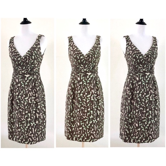 NWT Nanette Lepore Cotton Linen Print Sheath Dress - Picture 3 of 8